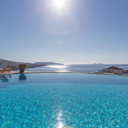 Spectacular 5 Bedrooms Vibhu Private Jacuzzis Infinity Pool Villa Kalafatis