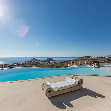Spectacular 5 Bedrooms Vibhu Private Jacuzzis Infinity Pool Kalafatis