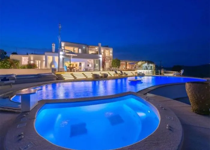 Spectacular 5 Bedrooms Vibhu Private Jacuzzis Καλαφάτη